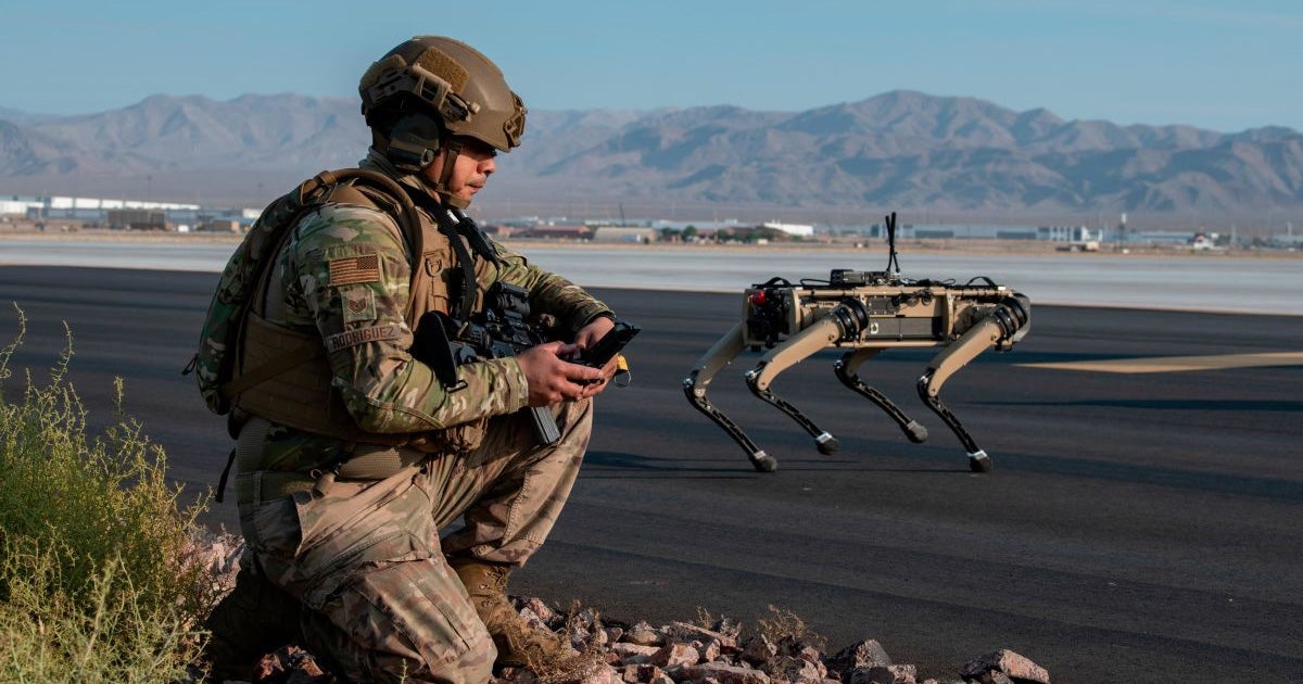 A company called Ghost Robotics is building dog-like robots explicitly for military use. Soon, they'll guard an Air Force base in Florida.