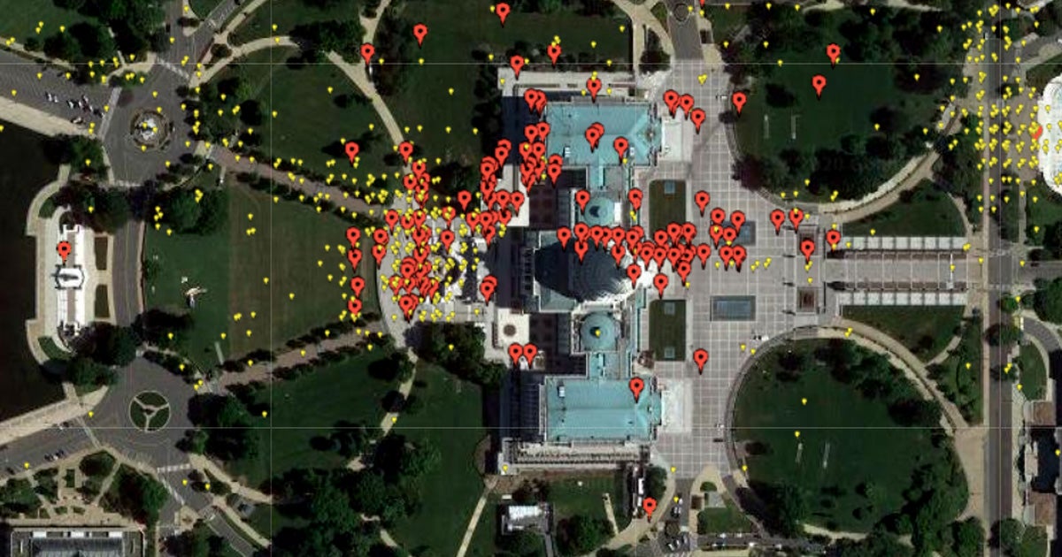 A developer has taken the extensive amount of data uploaded to Parler during the Capitol riots on January 6 and turned it into an interactive map.