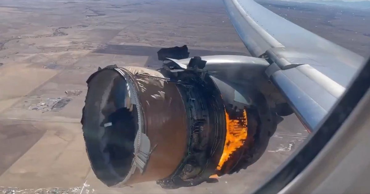 An airplane was forced to land in Denver when its right engine exploded and caught fire. Passengers were able to capture a dramatic video of the incident.