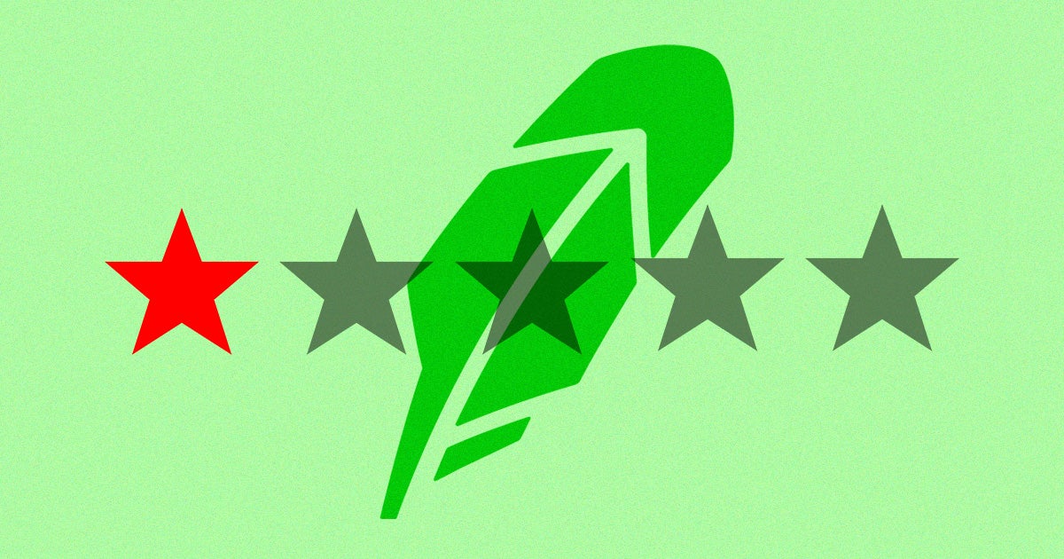 Robinhood's rating on Google's app store is once again in the gutter, and this time Google says the stock trading company is on its own.