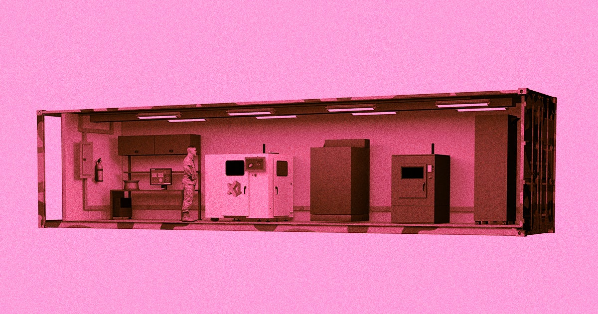 The US Department of Defense is working to develop a full, portable 3D printing lab that can fit inside a shipping container.