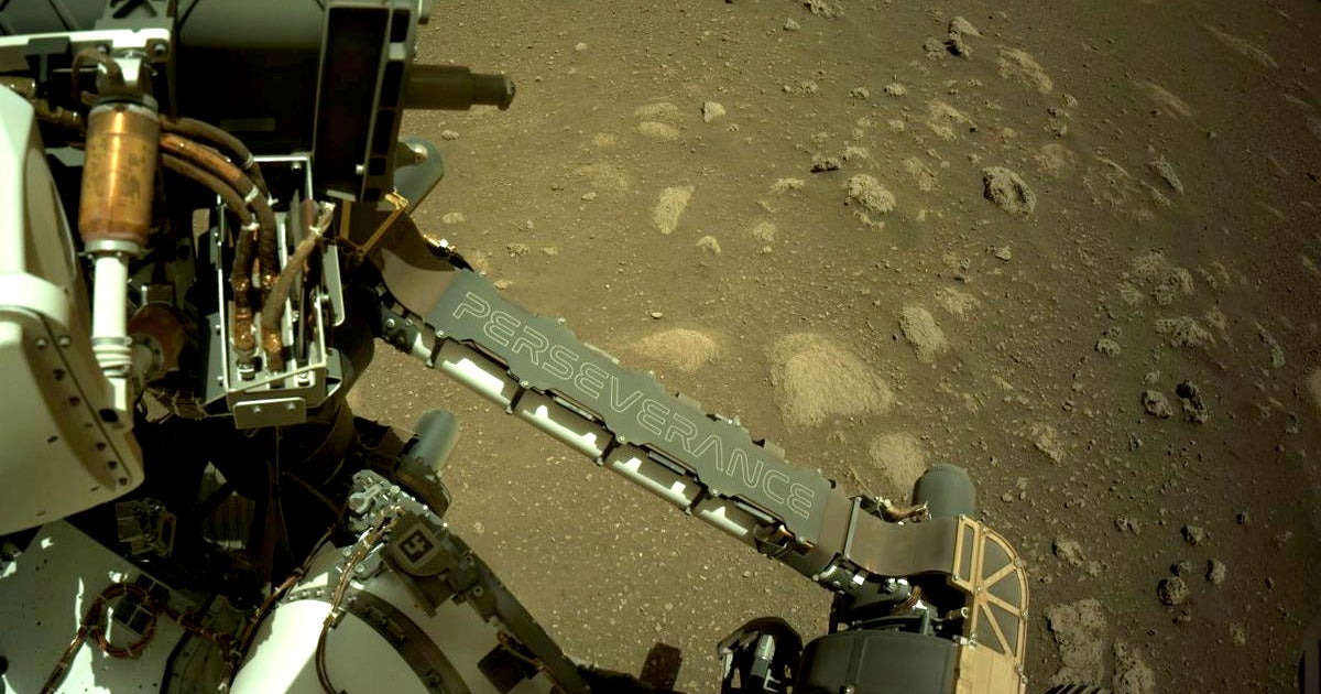 NASA's Mars rover Perseverance has spent the last week getting ready for work and stretching its seven foot robotic arm.