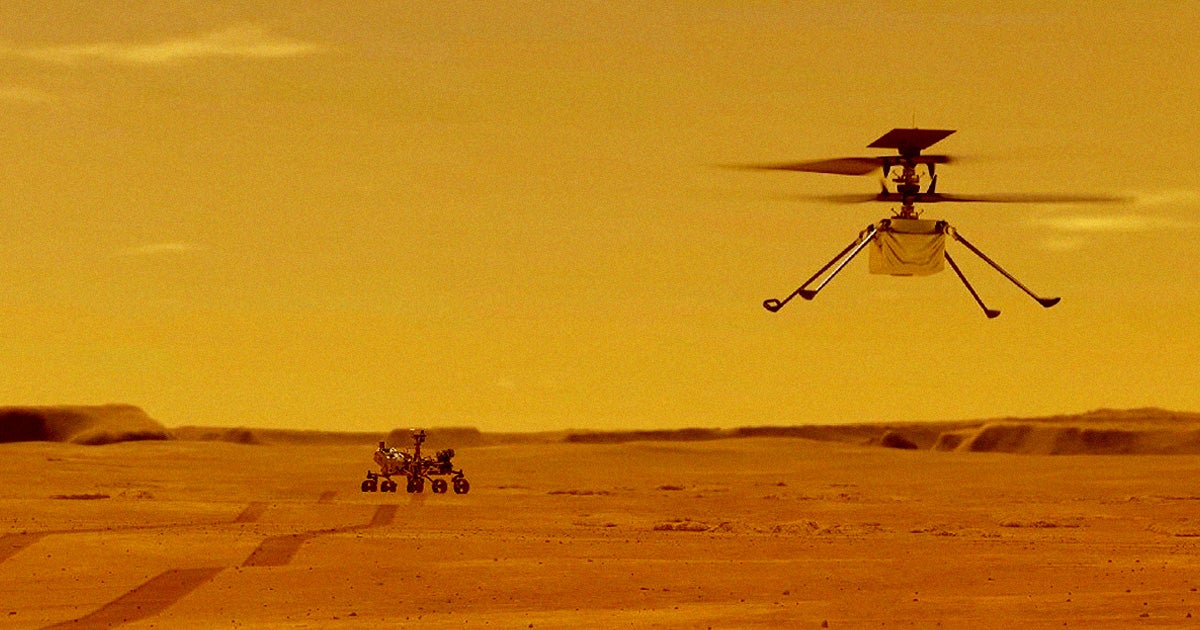 In the process of lifting off from the Martian surface, NASA's Ingenuity Mars helicopter kicked up a real storm, as a new video shows.