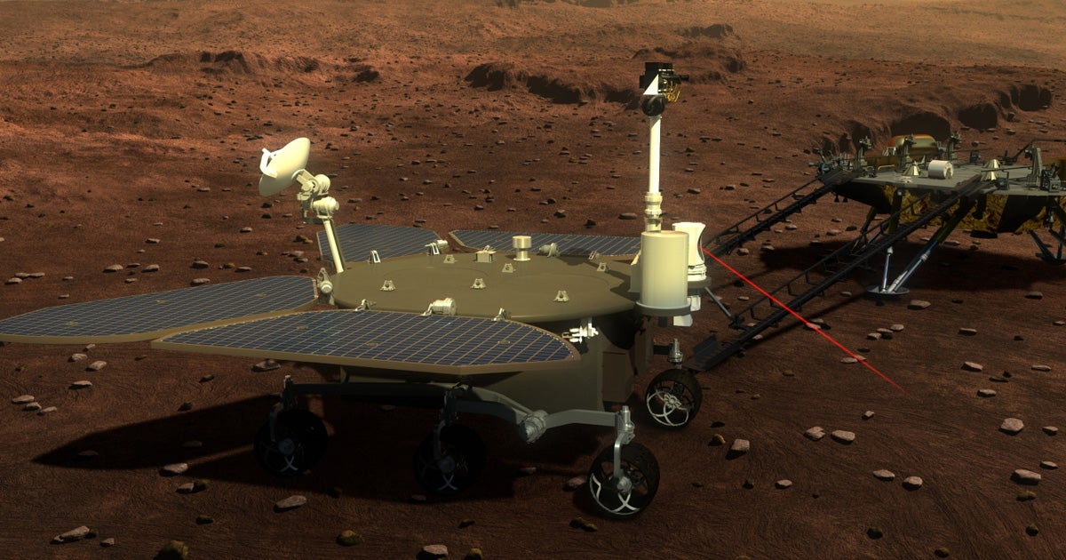 China has shared the first pictures taken by its Zhurong Mars rover after touching down on the Red Planet's surface over the weekend.