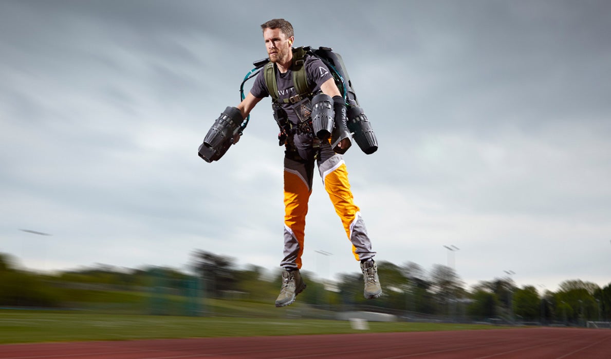 Jetpack pilot Richard Browning broke Usain Bolt's 100-meter record while wearing his famous "Iron Man"-like jetsuit, according to Guinness World Records.
