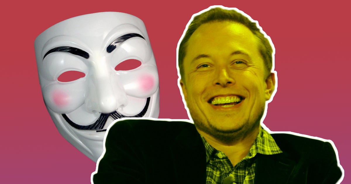 Tesla CEO Elon Musk isn't afraid of Anonymous — or, at least, of folks on the internet who claim to be associated with the hacktivist organization.