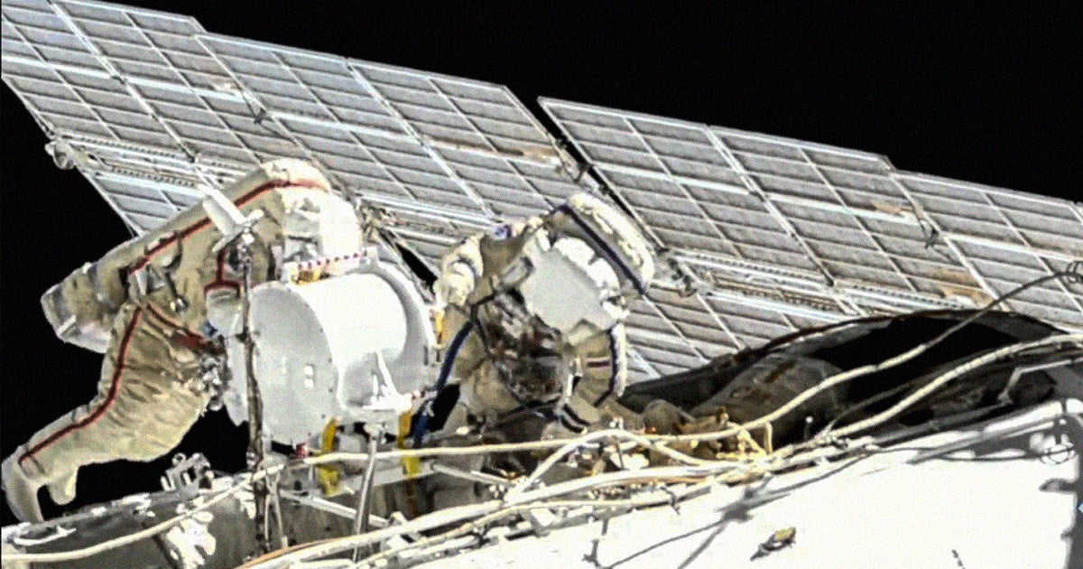 A pair of Russian cosmonauts spent seven hours early Wednesday morning preparing a docking module of the International Space Station for dismemberment.