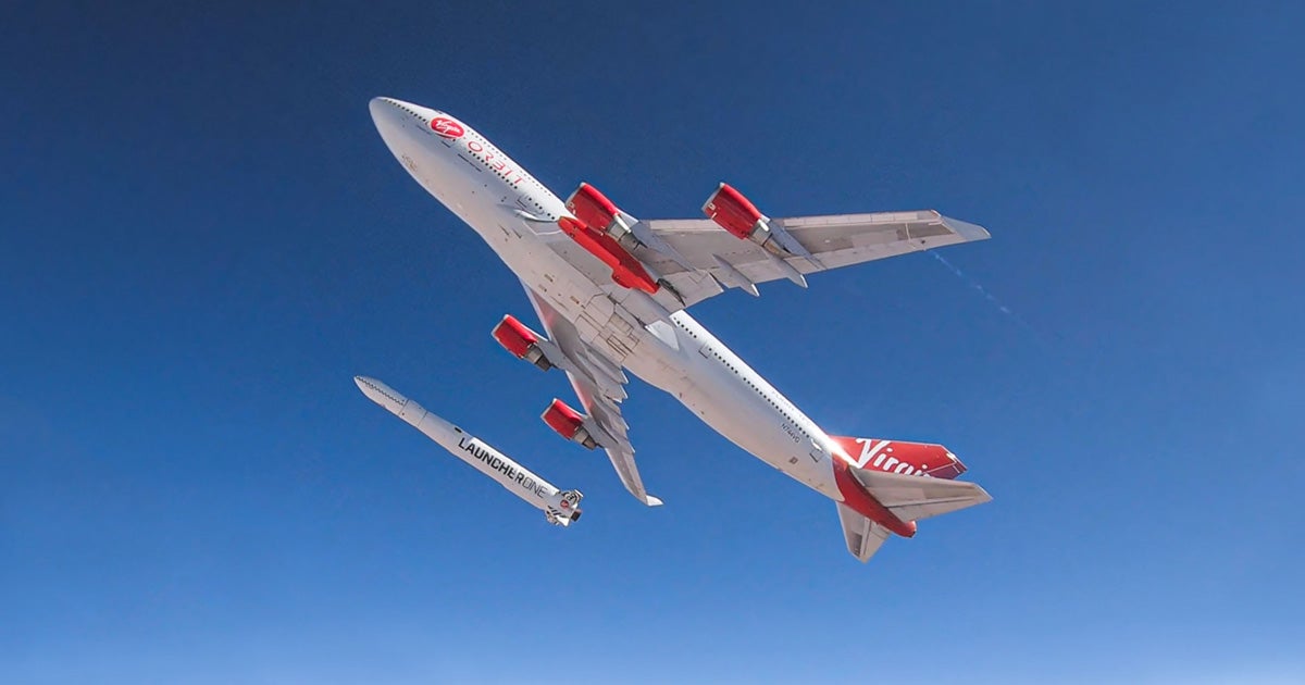 Satellite delivery company Virgin Orbit just flew a Boeing 747 to a lofty height before launching a space rocket strapped to the bottom of one of its wings.
