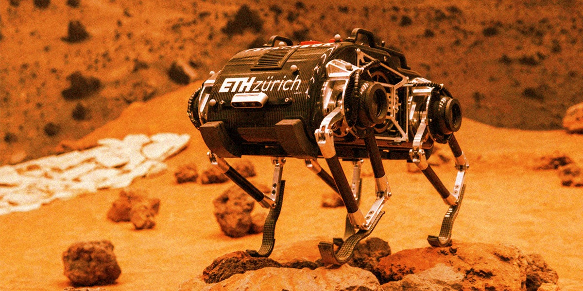 Engineers from ETH Zurich in Switzerland and the Max Planck Institute in Germany built a small quadrupedal robot meant to tackle the steep hills of Mars.