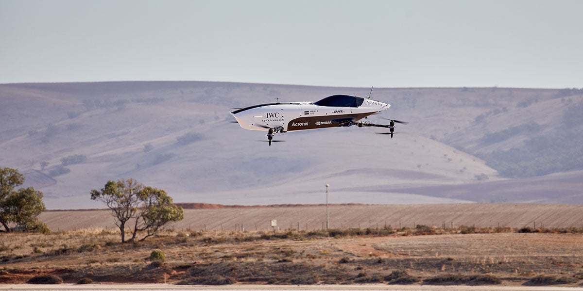The world's first flying race car has taken to the skies for the very first time, setting the stage for an entirely new kind of racing league.