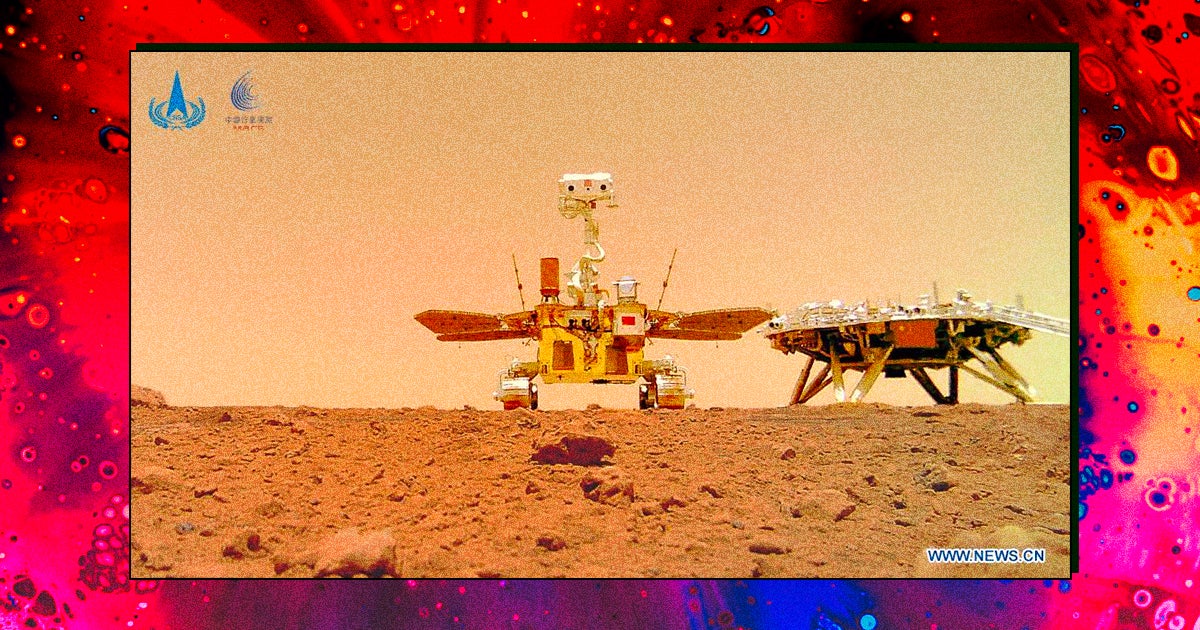 China released a series of new photos of the surface of Mars from its Zhurong rover this morning -- and took a victory lap in state media.