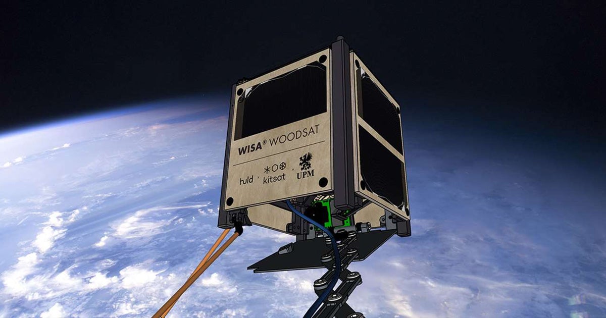The world's first satellite primarily made out of wood is set to launch later this year, and it's bringing a selfie stick to mark the occasion.