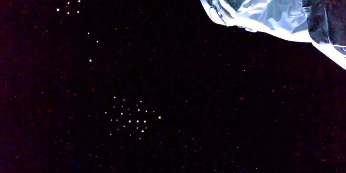 Footage taken from the International Space Station's live feeds and widely shared on Reddit showed some unusual groupings of mysterious lights.