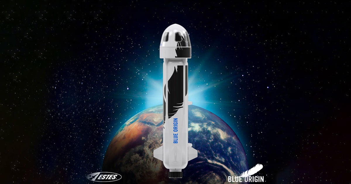 Model rocket maker Estes has released a 1/66 scale model of Blue Origin's dick-shaped New Shepard rocket — and it is not in fact an operable sex toy.