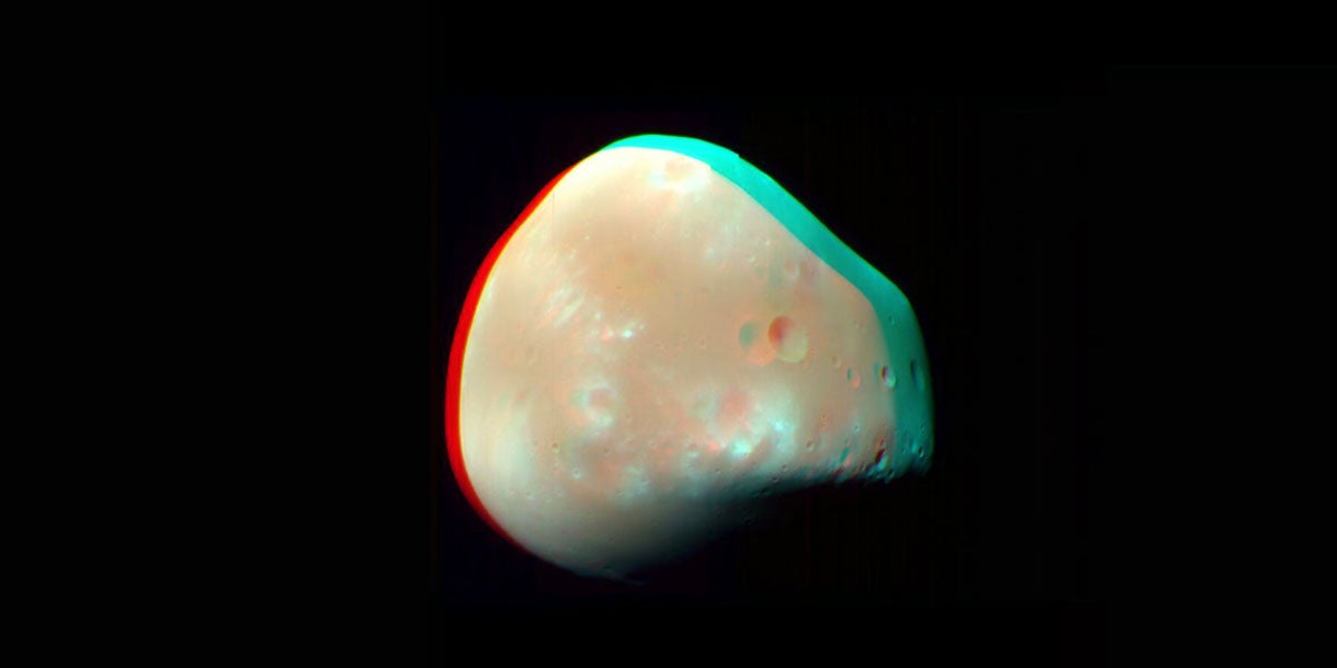 NASA's Mars Perseverance rover has peered into the sky for an epic time lapse — and caught the Red Planet's tiny moon Deimos.