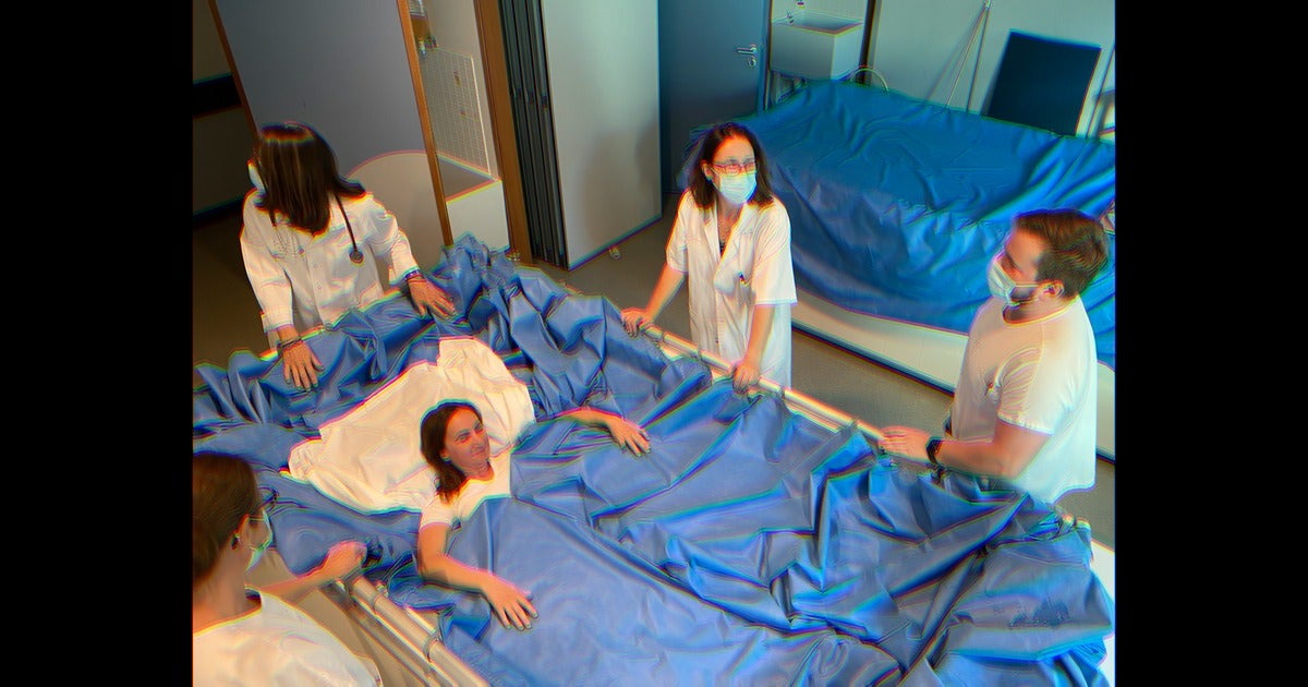 Researchers are studying the effects of spaceflight on the human body by placing women in water tanks for five days. 