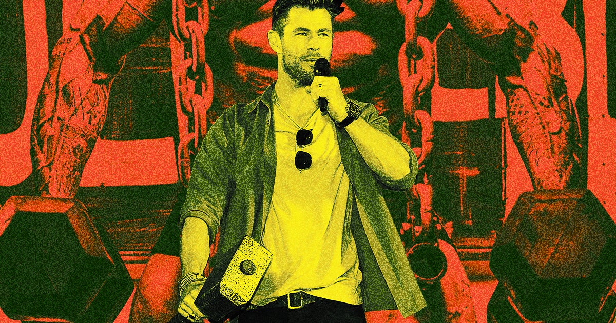 "Thor" actor Chris Hemsworth utilizes a painful and weird method to get his arms looking huge: blood-flow restriction workouts.