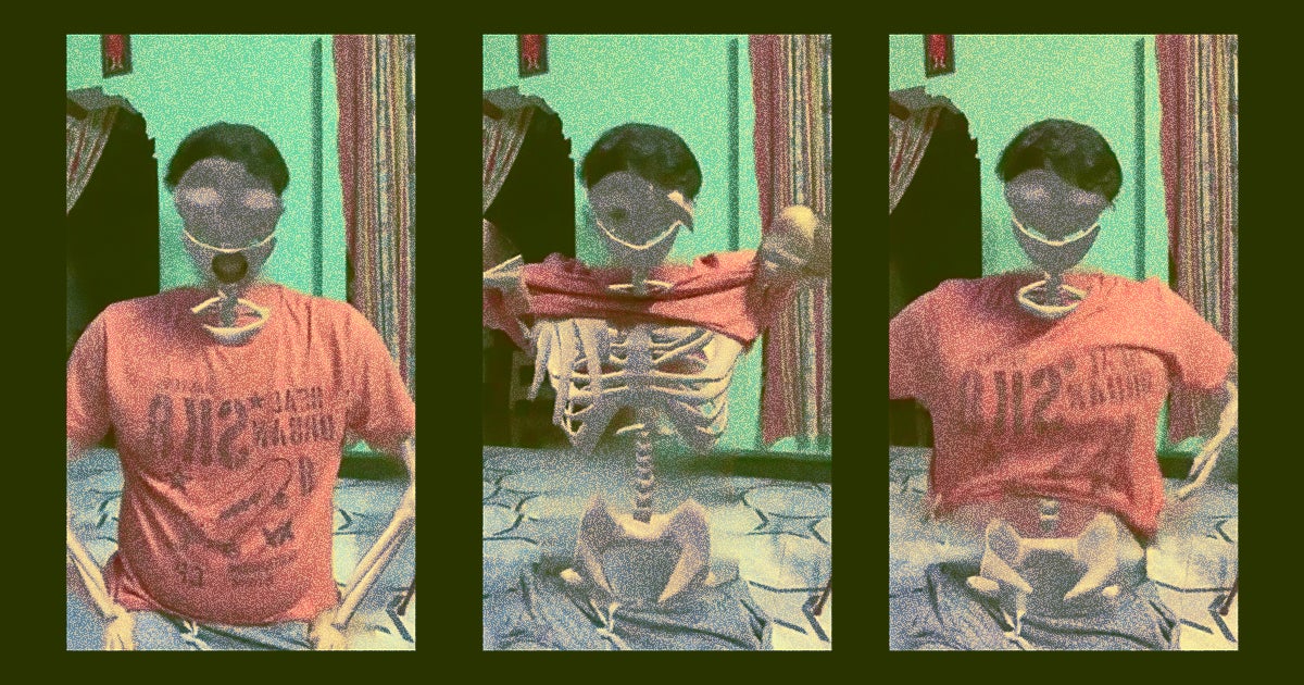 This video demo of a Snapchat lens from augmented reality developer Kavin Kumar shows how it's able to turn a person's body into a spooky skeleton.