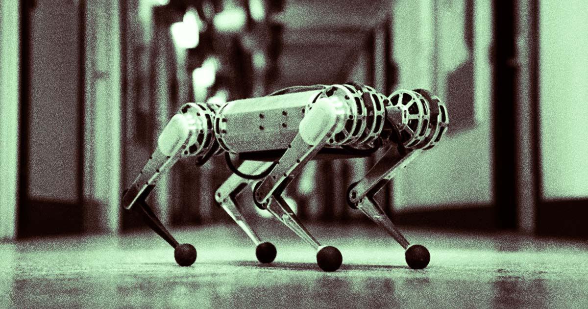MIT engineers installed a new system in the robot, dubbed the "mini cheetah," that allows it to jump across gaps in the terrain.
