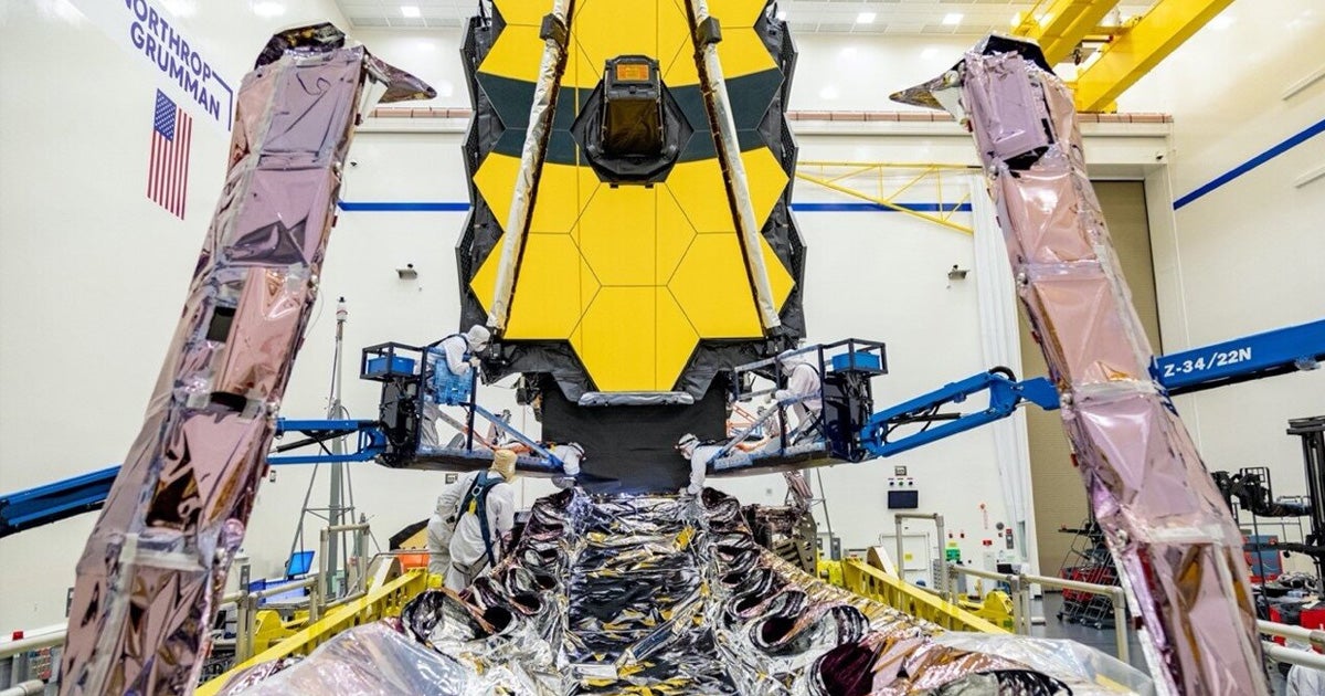 The James Webb Space Telescope has arrived at its launch site in French Guiana, where it will undergo final touchups before launching in December.