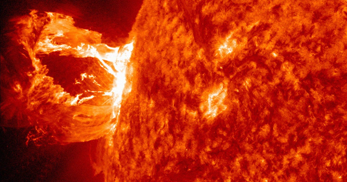 A massive solar storm is bombarding the Earth with so much radiation and at such a force, it could end up interfering with power grids.