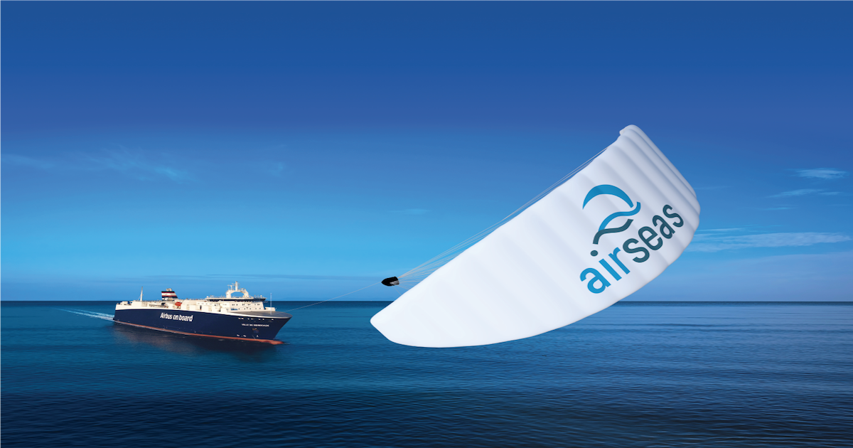 A huge cargo ship will use a large kite to drag itself across the ocean in a test run next month in an effort to reduce carbon emissions the shipping industry emits each year.