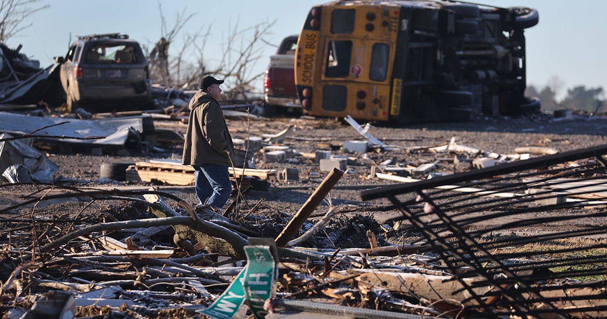 Record breaking, hurricane-force storms blew across the Midwest on Wednesday destroying homes and causing more than half a million power outages.