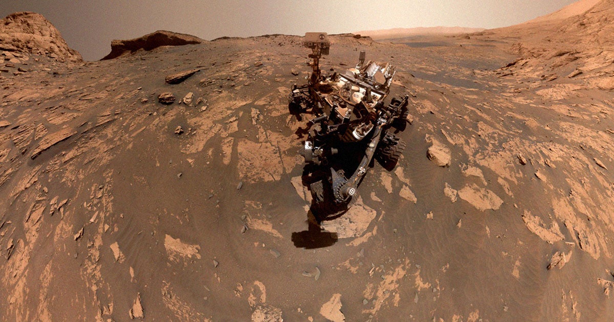 NASA has shared a brand new selfie its Curiosity Mars rover took late last month — and it's a real doozy.