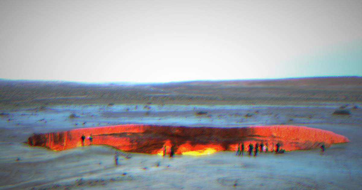 After fifty years of continuous burning, Turkmenistan officials are finally trying to close up a 230-feet wide fiery sinkhole in the Karakum Desert.