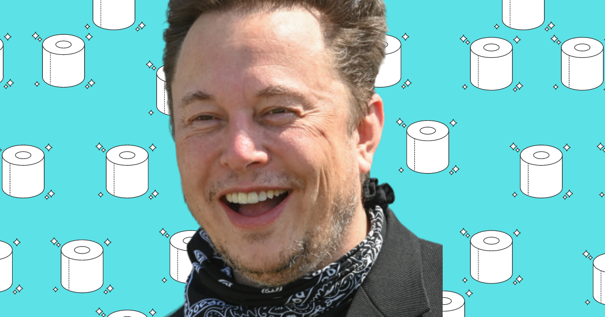Elon Musk says he took his kids to watch people panic buy toilet paper during the COVID pandemic, revealed during Tesla's Q4 earnings call.
