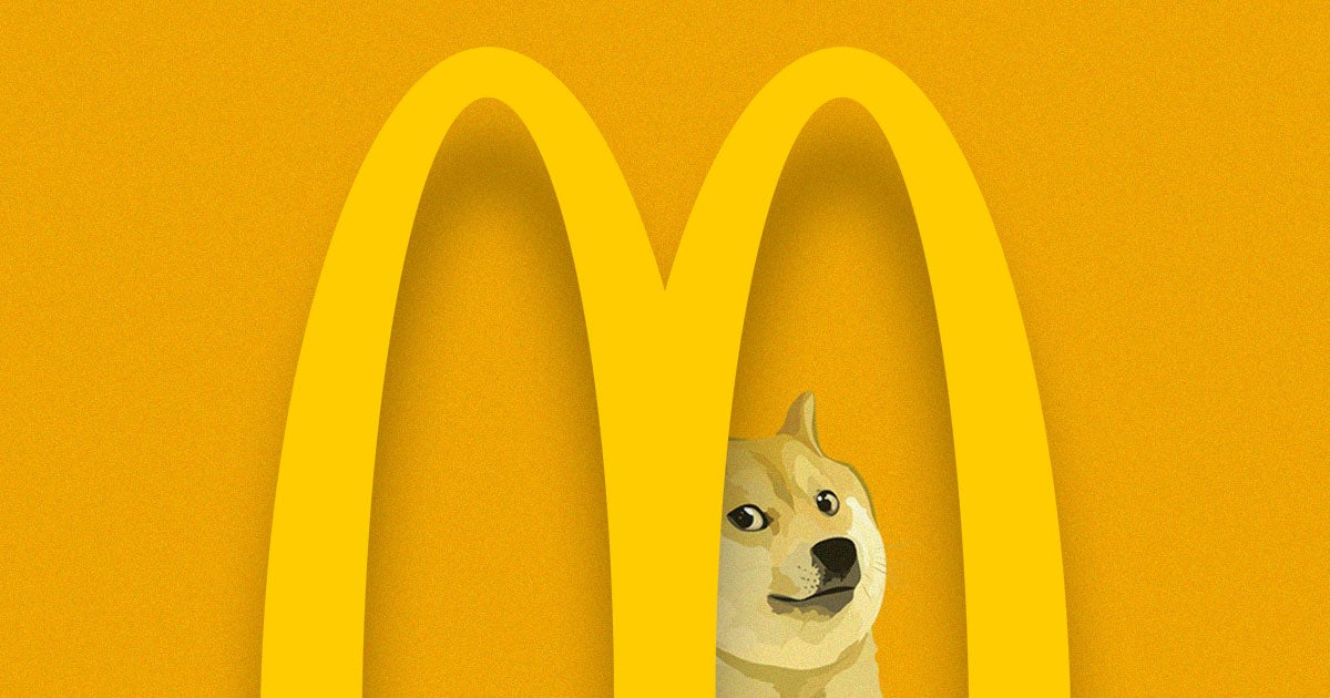 Musk tweeted that he’s willing to eat a whole McDonald’s meal on television so long as the restaurant giant begins accepting Dogecoin.