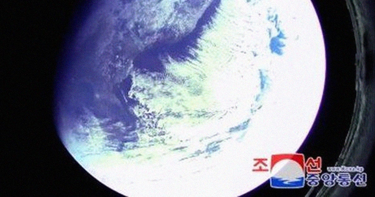 North Korea has reportedly test-fired several big missiles, sending back photos from space taken by a camera installed on one of the missile's warheads.