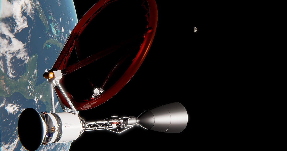 The team from McGill University designed a rocket system that uses a 10-meter wide laser array on Earth to power up an orbiting spacecraft.