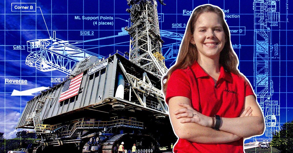 Meet Breanne Rohloff, an engineer for NASA contractor Jacobs who moves rockets around at NASA’s Kennedy Space Center in a giant crawler.