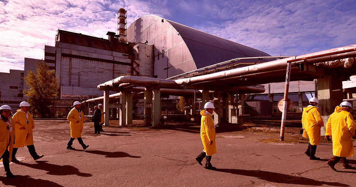 Ukraine’s president has announced that Russian troops are moving towards the Chernobyl — and could risk damaging the sealed off nuclear reactor.