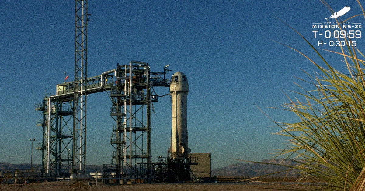 For over 45 minutes this morning, Blue Origin had to hold the launch of its latest rocket launch into the upper atmosphere.