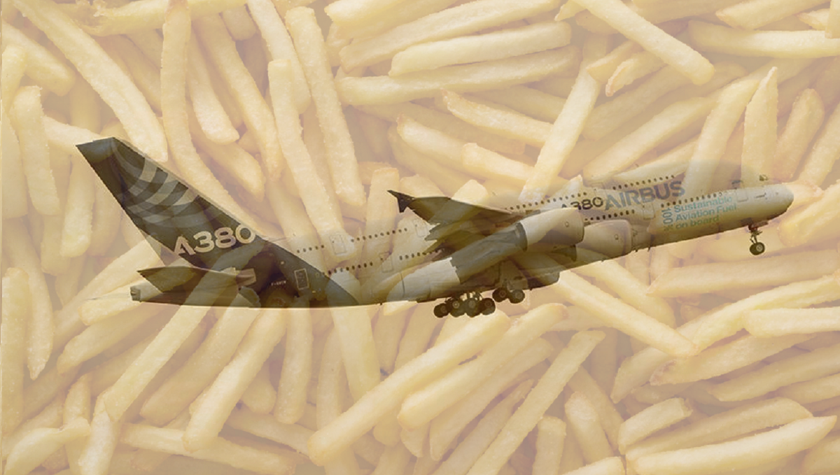 Airbus' A380 test plane took off from France and completed a three-hour flight ran on Sustainable Aviation Fuel, also called SAF, made from cooking oil.