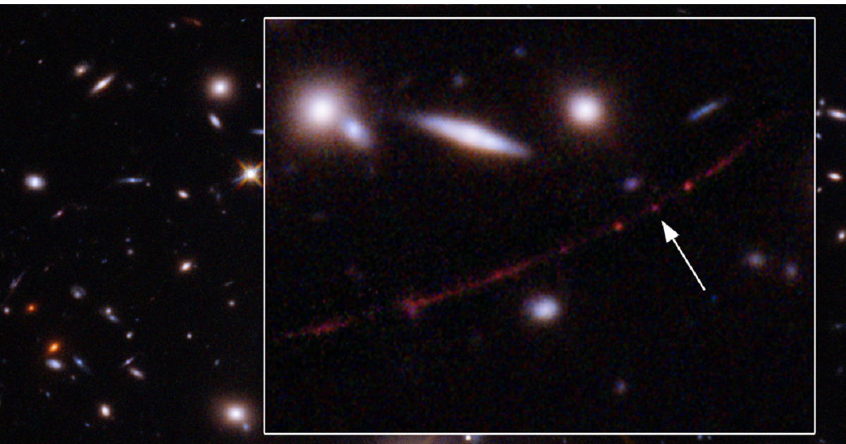 NASA just released a Hubble Space Telescope image of Earendel, which they say is the most distant and ancient star ever observed.