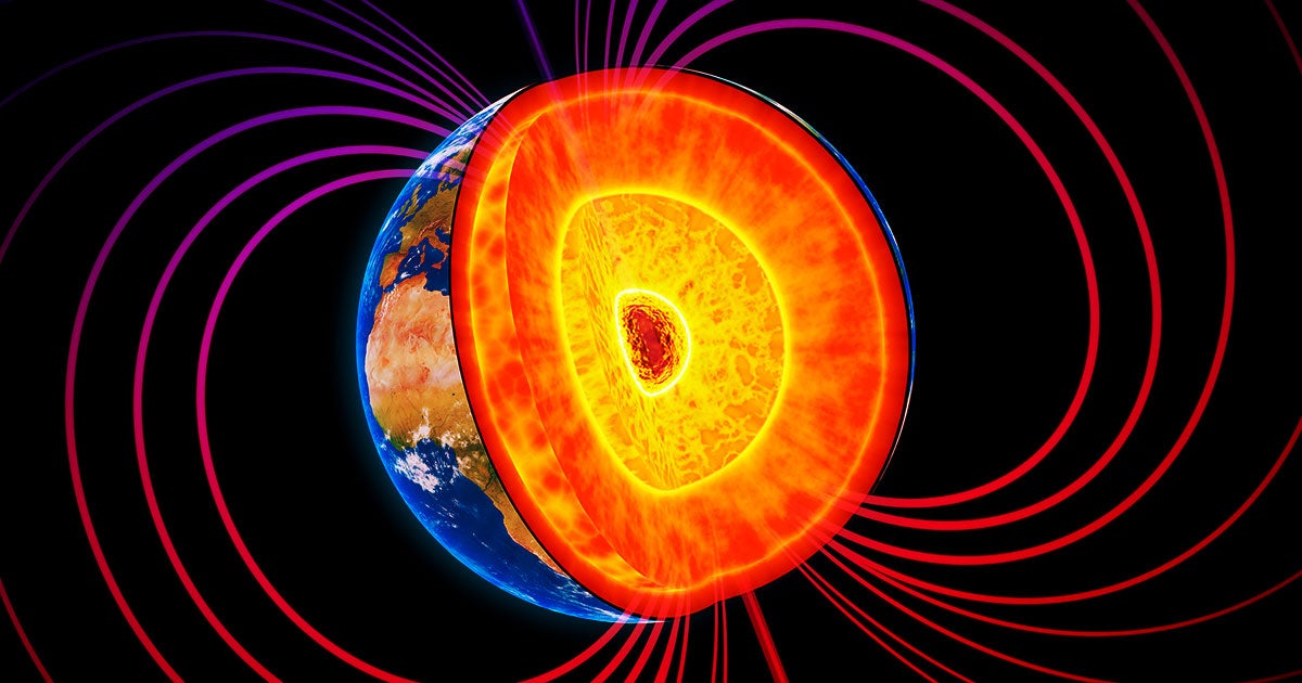 Scientists discovered that the Earth's magnetic field fluctuated like clockwork every seven years, drifting westward at 900 mph around the equator.