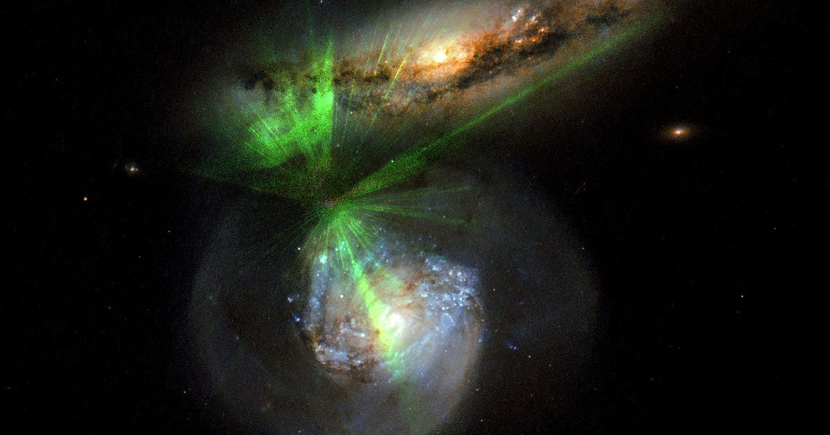 A team of astronomers have discovered a powerful new space laser — technically a "megamaser" — a whopping five billion lightyears from Earth.
