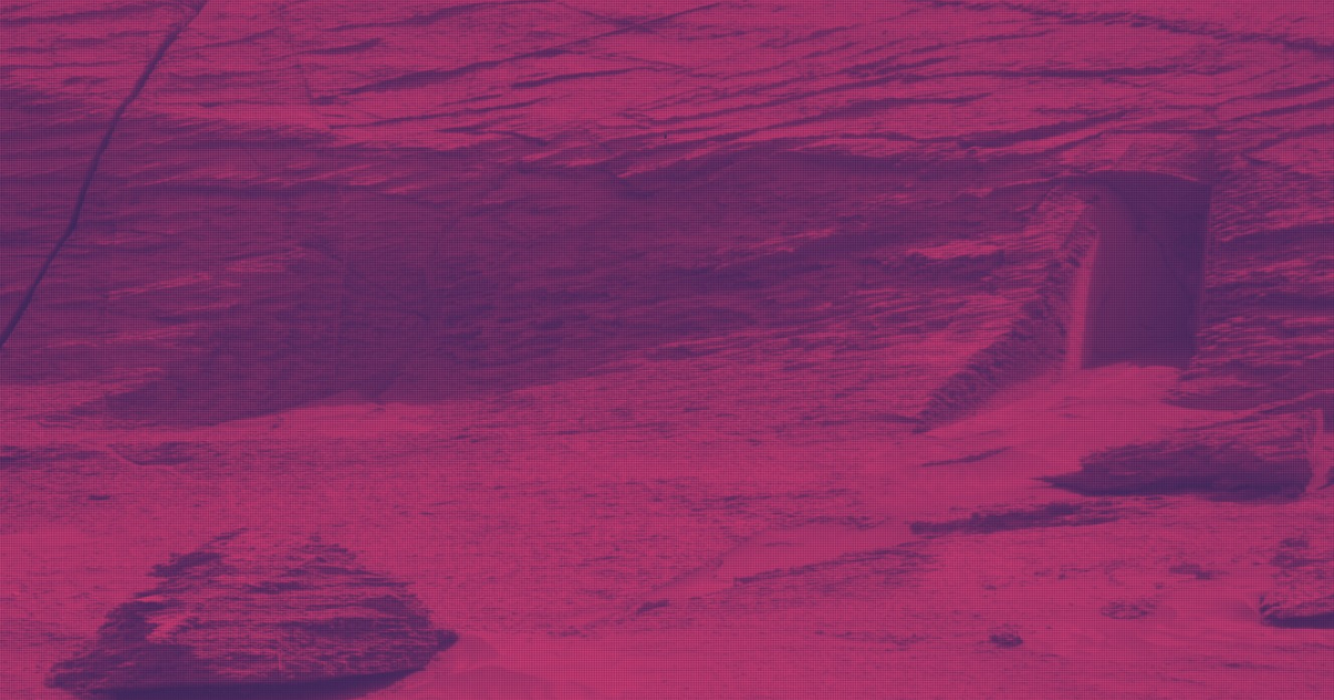 NASA's Curiosity rover snapped a picture of a foot-high rock feature on Mars that looks like an alien door or tomb entrance. Cue the conspiracies!