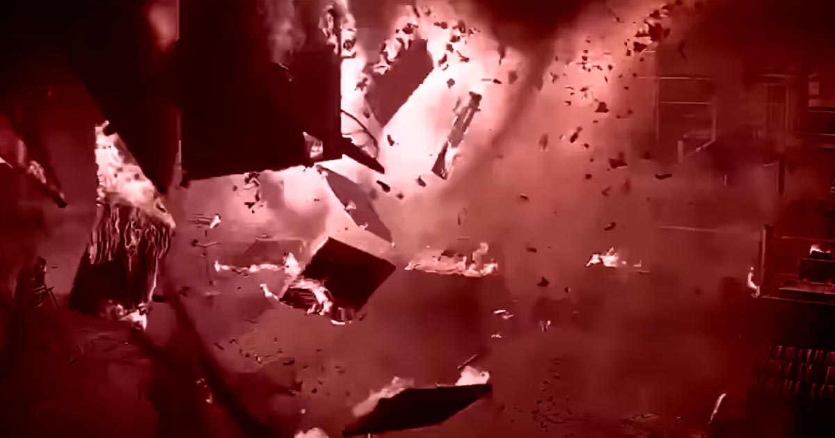 A viral video showing an explosion at an aluminum factory that miraculously left no one injured is cause for a lot of speculation and jokes.