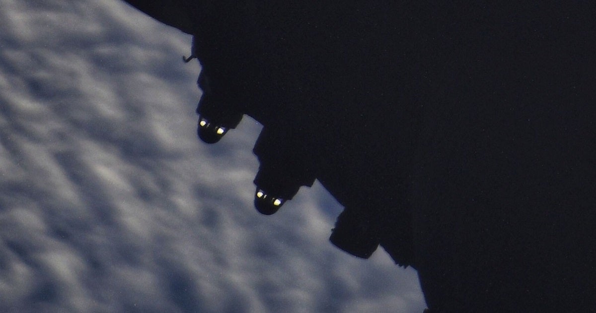 During the undocking of Roscosmos spacecraft Progress MS-18, ISS Cosmonaut Sergey Korsakav discovered "stowaways" gripping the un-crewed freighter.