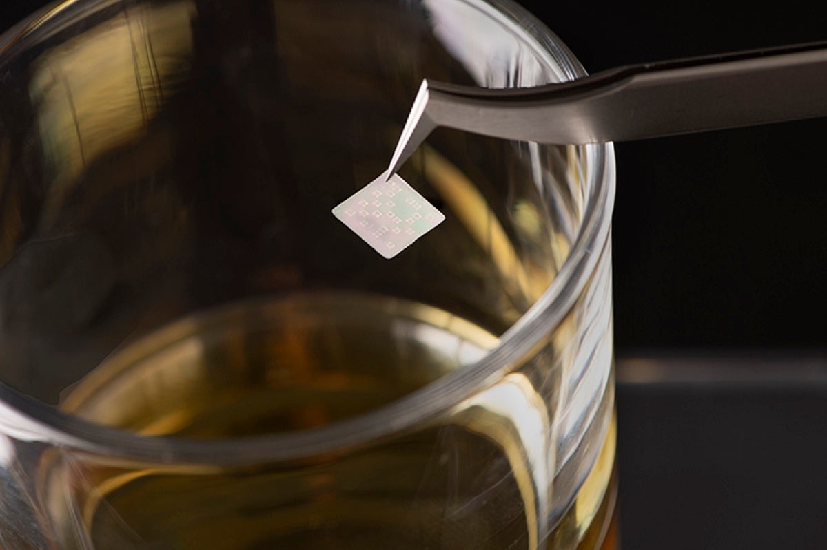 A new "edible QR code" can determine whether or not you're drinking counterfeit liquor — but it looks a whole lot like a hit of acid.  