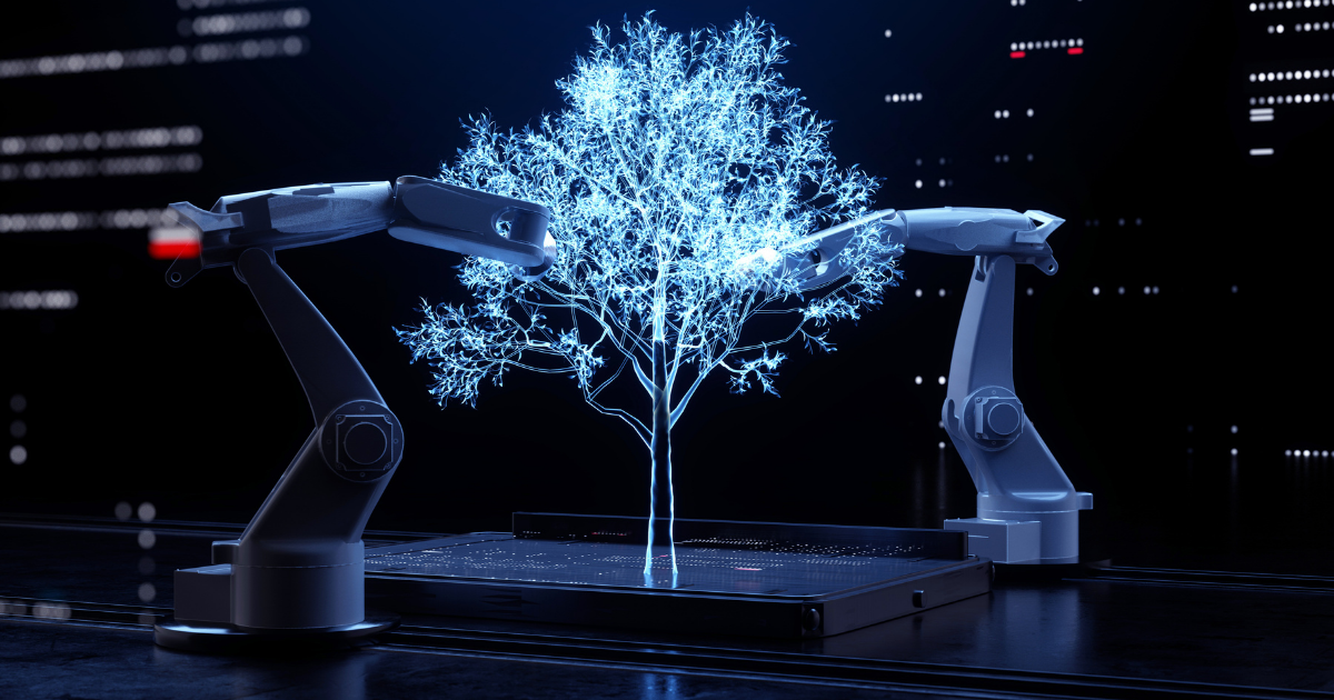 Good news, everyone! Climate change is now CANCELED thanks to an ingenious plot to put trees on the blockchain, because that's how the environment works.
