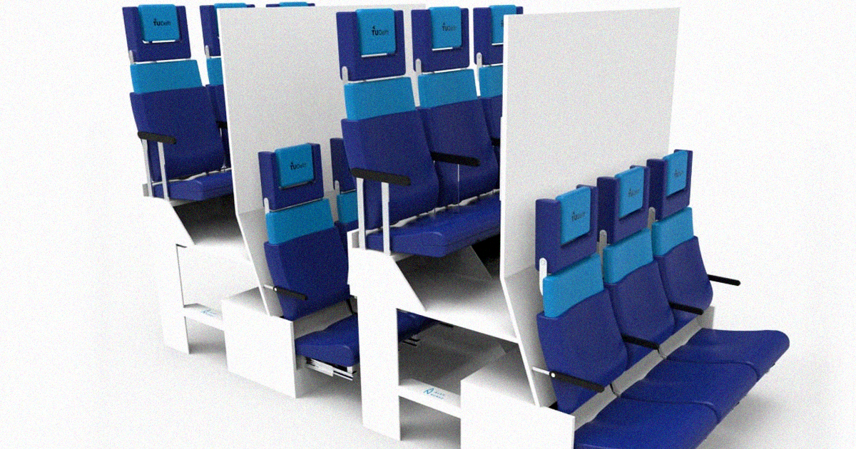 Economy travel may just get worse. Meet the Chaise Lounge Airplane Seats, a bunk-like, double-decker situation that, well, looks like an utter nightmare.