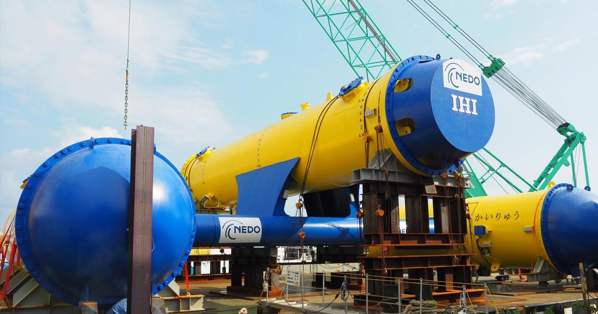 A heavy machinery maker in Japan called IHI Corp has successfully tested a prototype of a massive turbine that can generate electricity from ocean currents.