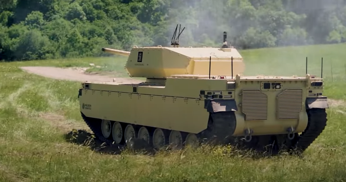 A new video shared by Estonian robotics and autonomous systems developer Milrem Robotics shows an autonomous tank blowing up cars and other targets.