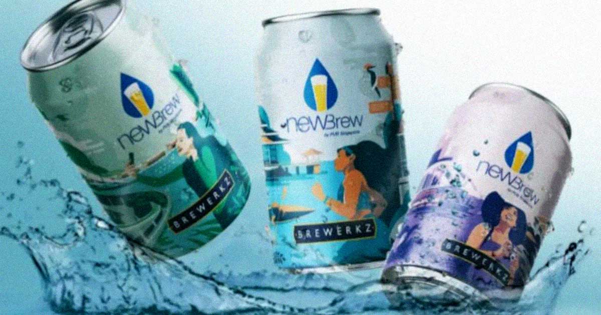 NEWBrew hit the shelves in April this year and is made from recycled and treated sewage water. NEWBrew makes toilet water beer from Singapore's own NEWater.