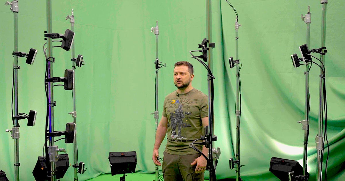 Ukranian President Volodymyr Zelenskyy appeared at four European tech conferences yesterday via hologram and asked for support as Russia invades.